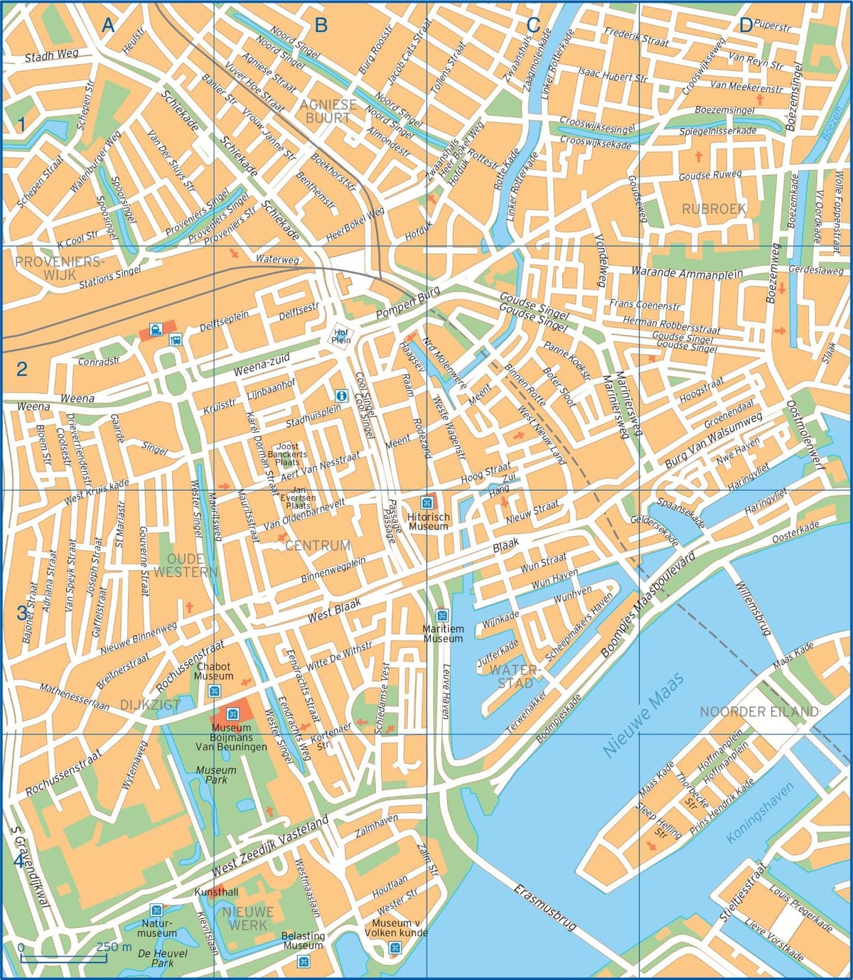 Kort over Rotterdam street
